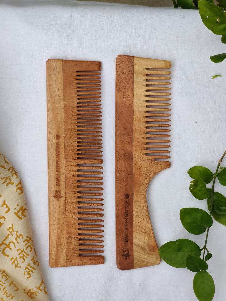 Clan Earth Neem Wood Comb - Mixed Combo Pack