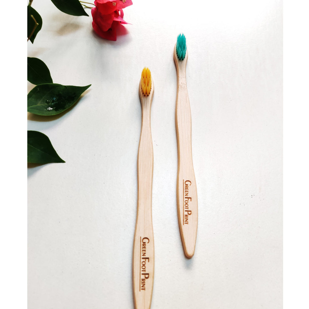 Greenfootprint Natural Bamboo Toothbrush| Pack of 2
