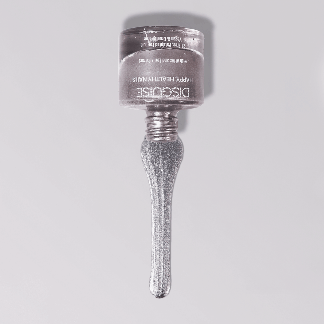 Disguise Cosmetics Chrome Silver 140, 21 TOXIN FREE | WITH AHA & LOTUS EXTRACT | INTENSE COLOR | 9 ml