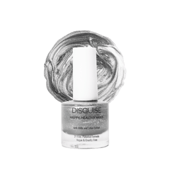 Disguise Cosmetics Chrome Silver 140, 21 TOXIN FREE | WITH AHA & LOTUS EXTRACT | INTENSE COLOR | 9 ml