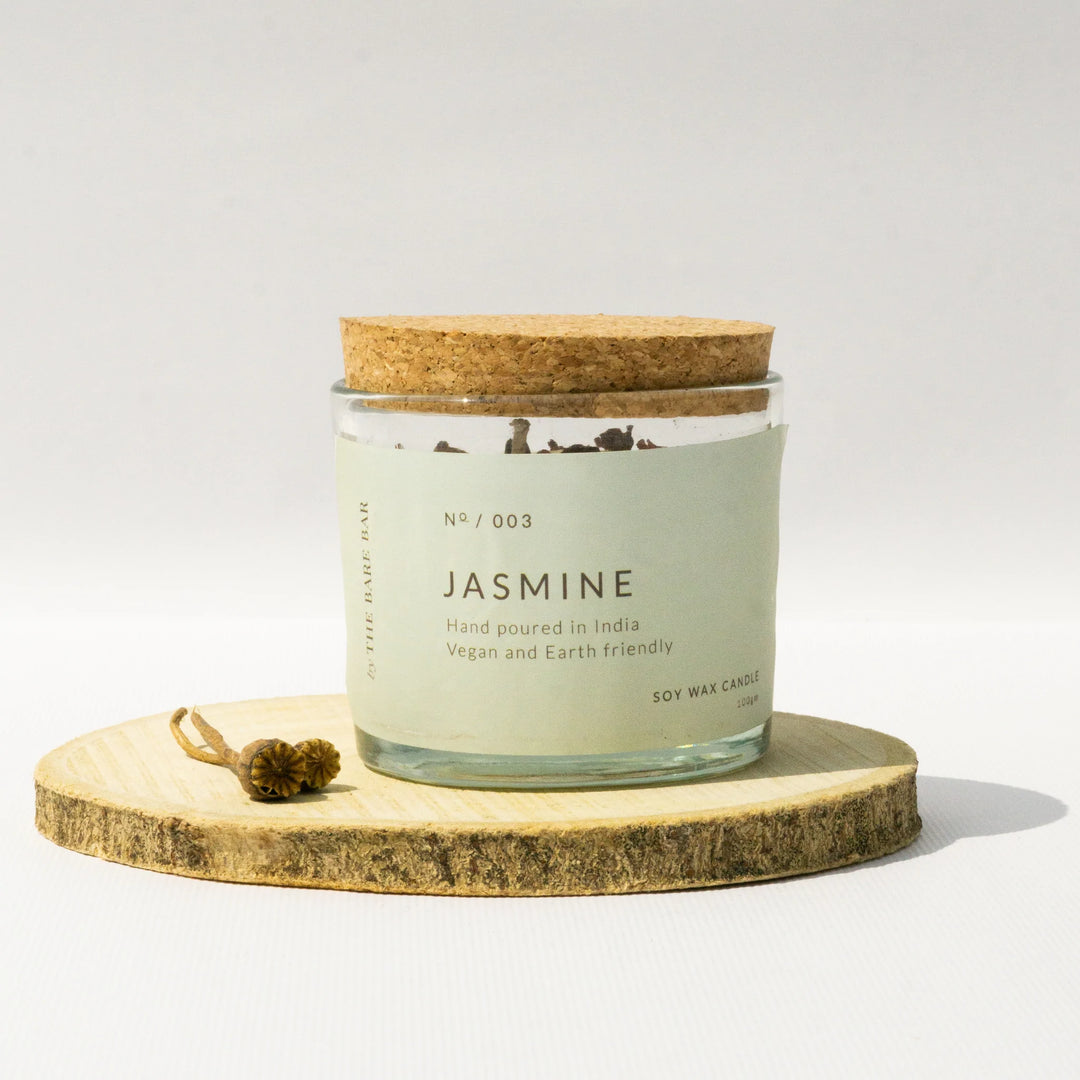 Jasmine Glass Jar Candles - 100 g