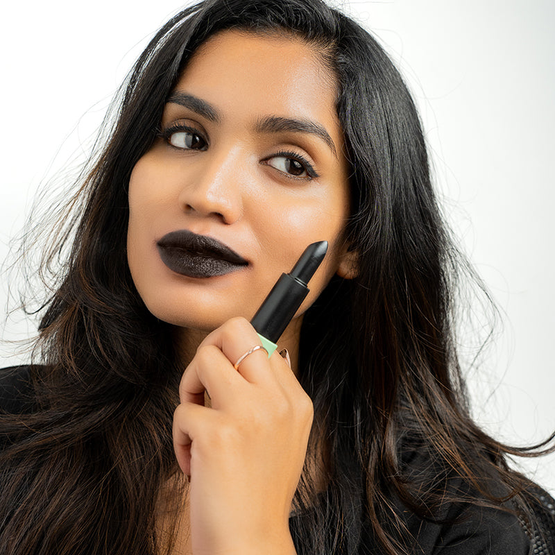 Disguise Cosmetics Satin Matte Lipstick Black Slayer 11 | ULTRA LIGHT & COMFORTABLE | ENRICHED WITH PLANT OILS
