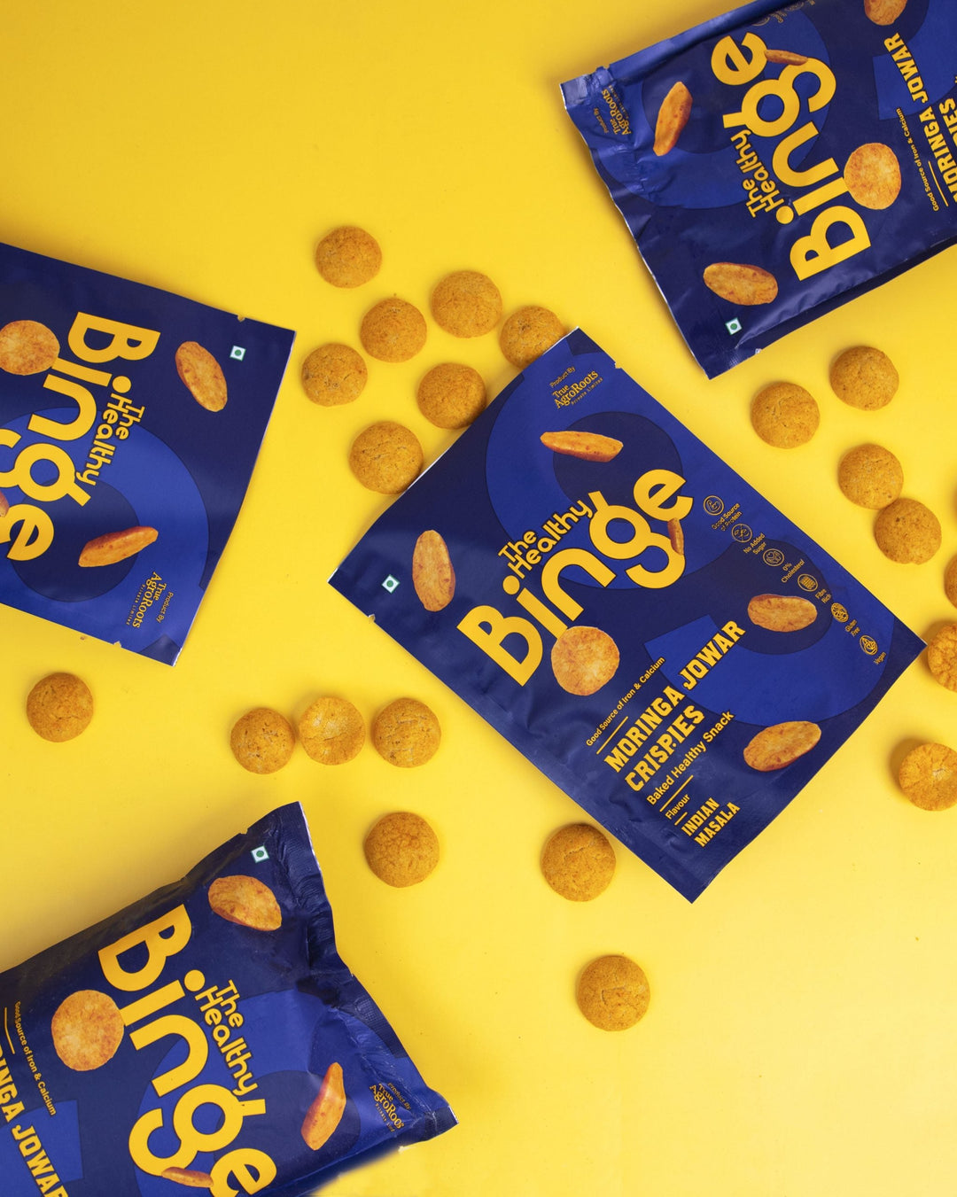 The Healthy Binge Moringa Jowar Crispies - Pack of 9