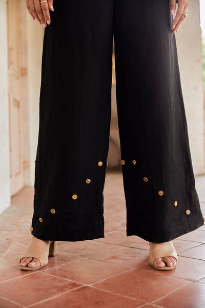 Perched Black Trousers