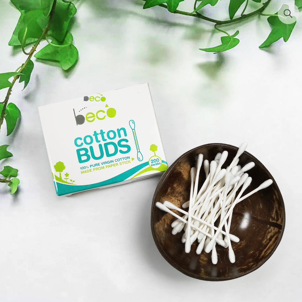 Ecosattva (Beco) Beco Cotton Ear Bud 200 Swabs X Pack of 10