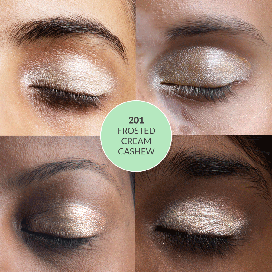 Disguise Cosmetics Frosted Cream Cashew 201 - Eyeshadow, No Talc | Intense Color | With Soothing Plant Oils | Ultra-Smooth | 4.5 gm