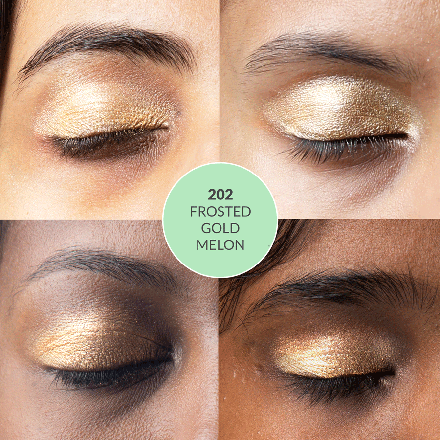 Disguise Cosmetics Frosted Gold Melon 202 - Eyeshadow, No Talc | Intense Color | With Soothing Plant Oils | Ultra-Smooth