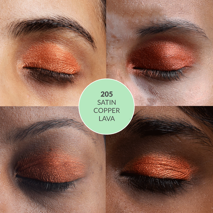 Disguise Cosmetics Satin Copper Lava 205 - Eyeshadow, NO TALC | INTENSE COLOR | WITH SOOTHING PLANT OILS | ULTRA-SMOOTH | 4.5 gm