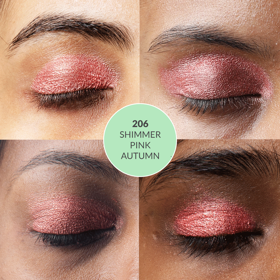 Disguise Cosmetics Shimmer Pink Autumn 206 - Eyeshadow, NO TALC | INTENSE COLOR | WITH SOOTHING PLANT OILS | ULTRA-SMOOTH
