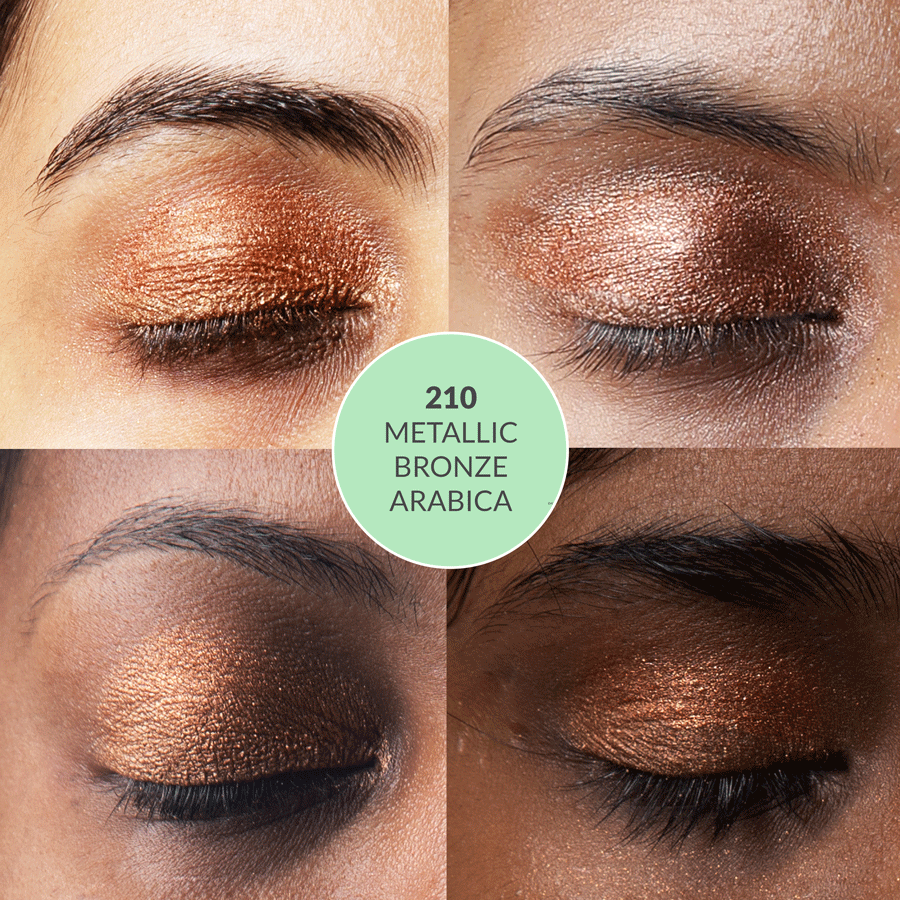 Disguise Cosmetics Metallic Bronze Arabica 210 - Eyeshadow, NO TALC | INTENSE COLOR | WITH SOOTHING PLANT OILS | ULTRA-SMOOTH