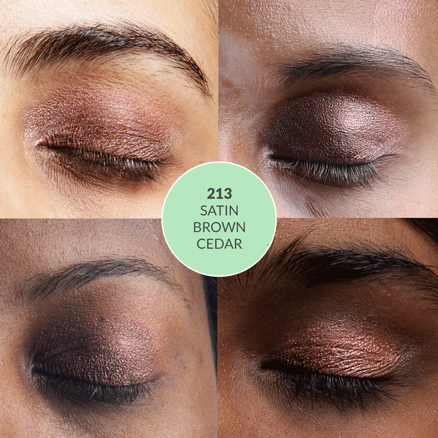 Disguise Cosmetics Satin Brown Cedar 213 - Eyeshadow, NO TALC | INTENSE COLOR | WITH SOOTHING PLANT OILS | ULTRA-SMOOTH | 4.5 gm