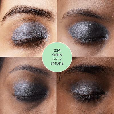 Satin Grey Smoke 214 - Eyeshadow, NO TALC | INTENSE COLOR | WITH SOOTHING PLANT OILS | ULTRA-SMOOTH | 4.5 gm