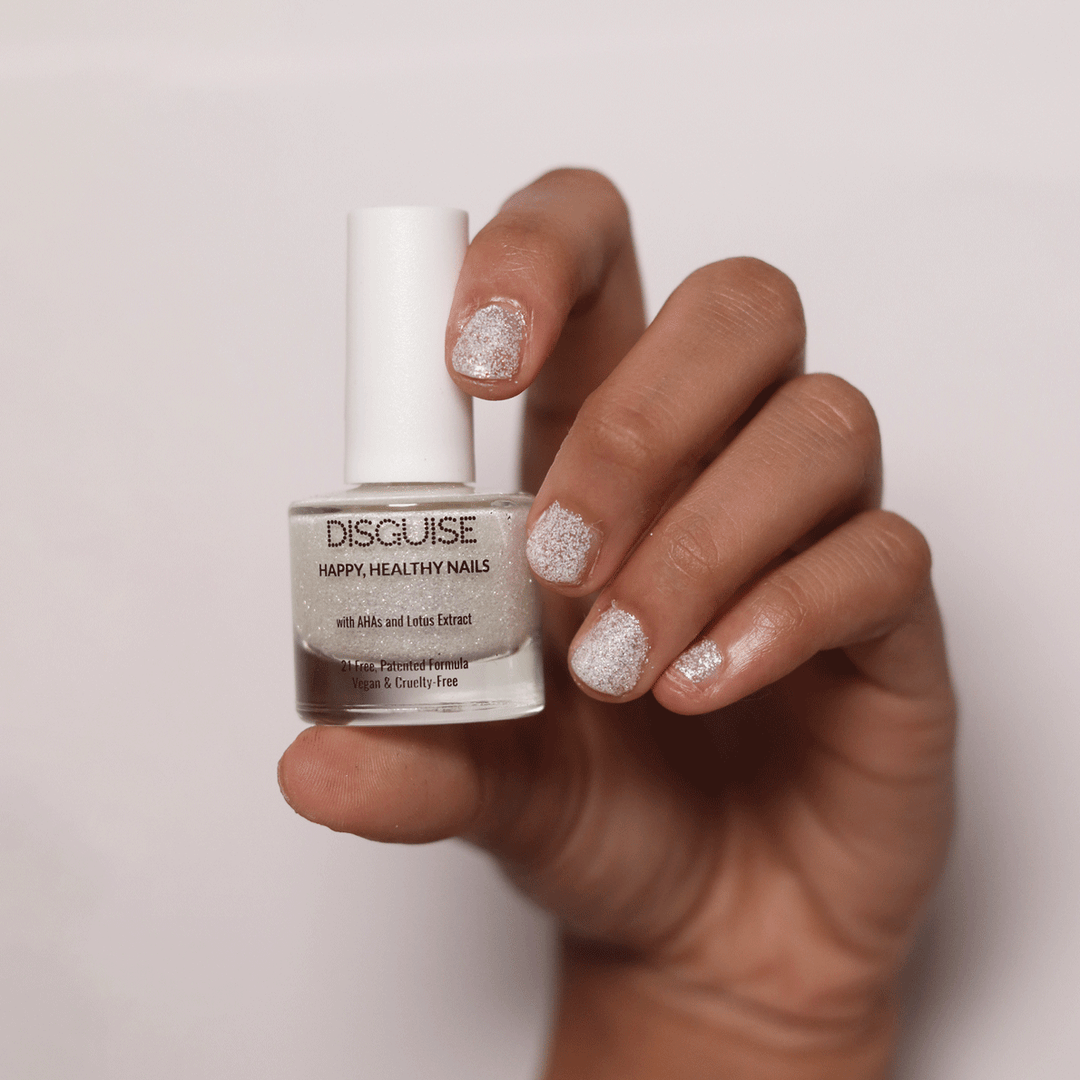 Disguise Cosmetics Frosty White 130, 21 TOXIN FREE | WITH AHA & LOTUS EXTRACT | INTENSE COLOR | 9 ml