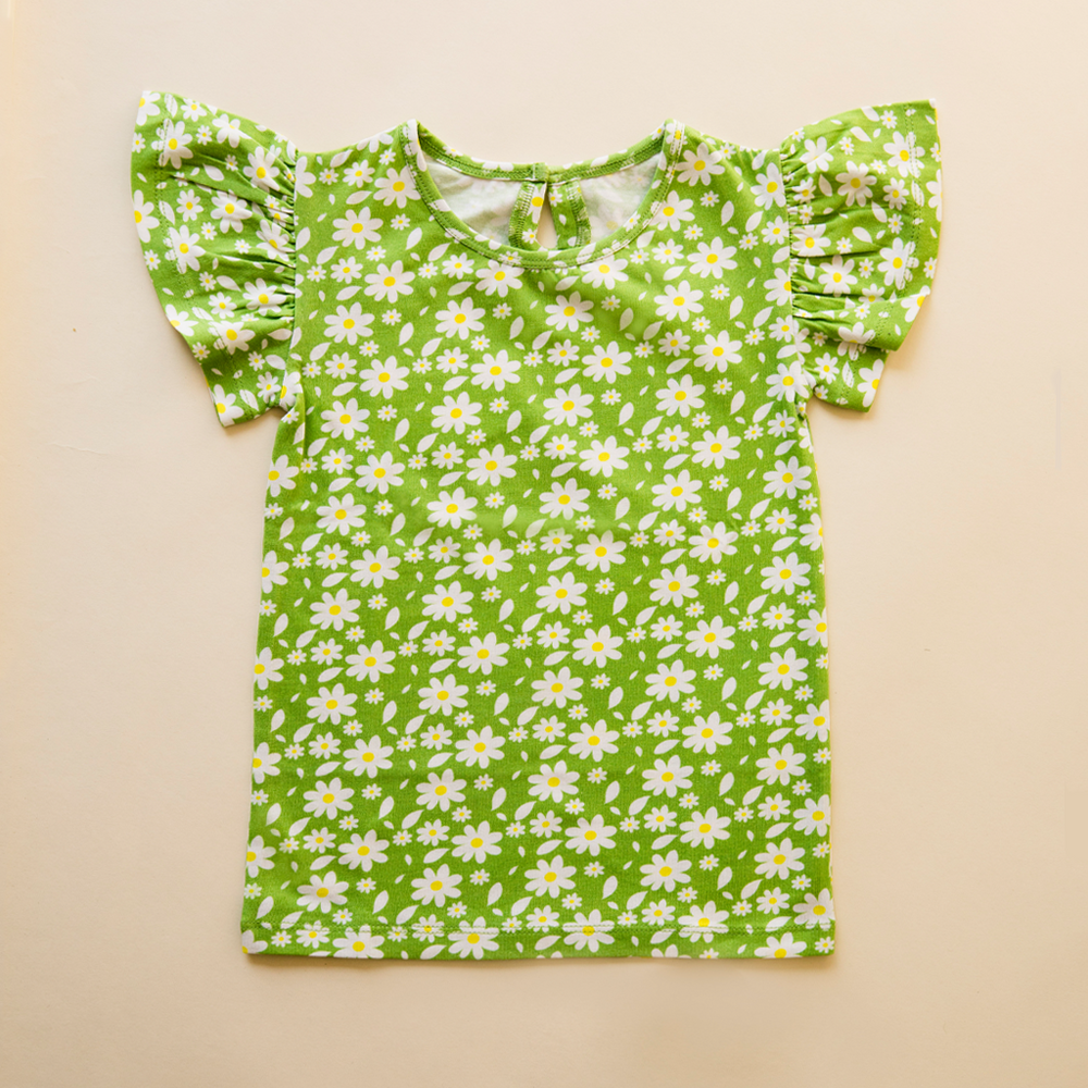 Flutter Sleeve Top