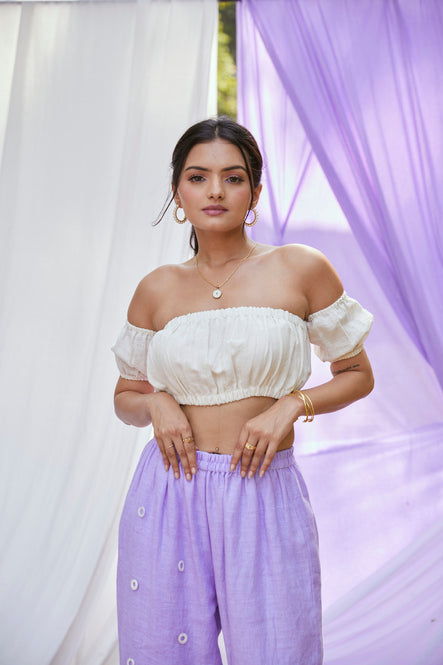 White ash top with detachable sleeves