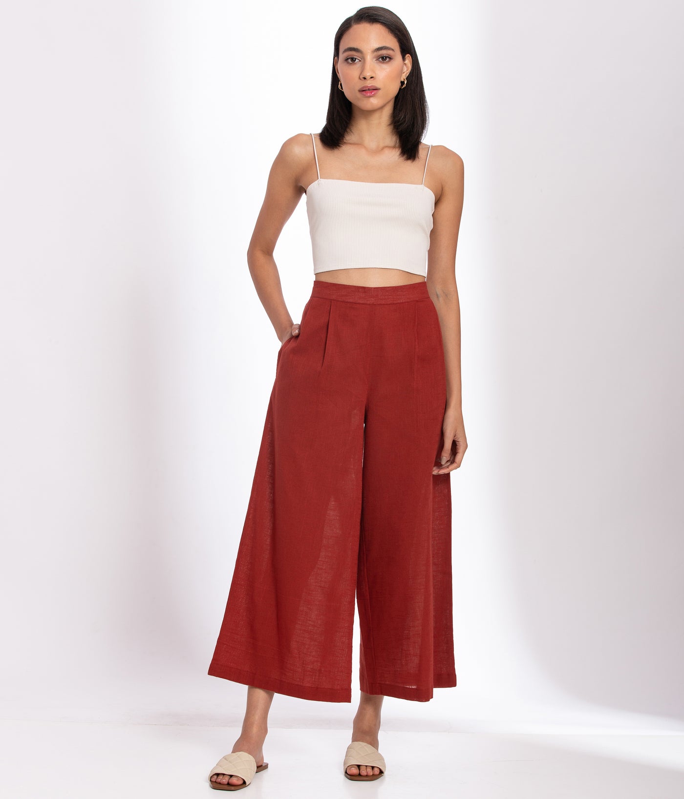 Basic Pants - Red