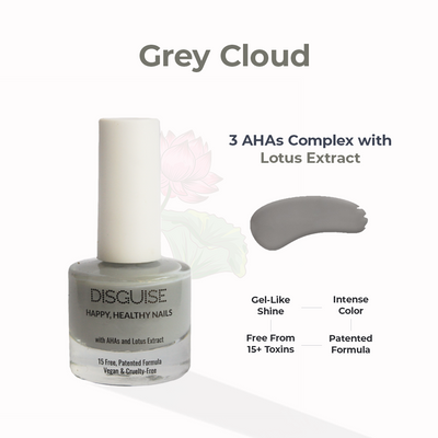 Grey Cloud 121, 21 TOXIN FREE | WITH AHA & LOTUS EXTRACT | INTENSE COLOR | 9 ml