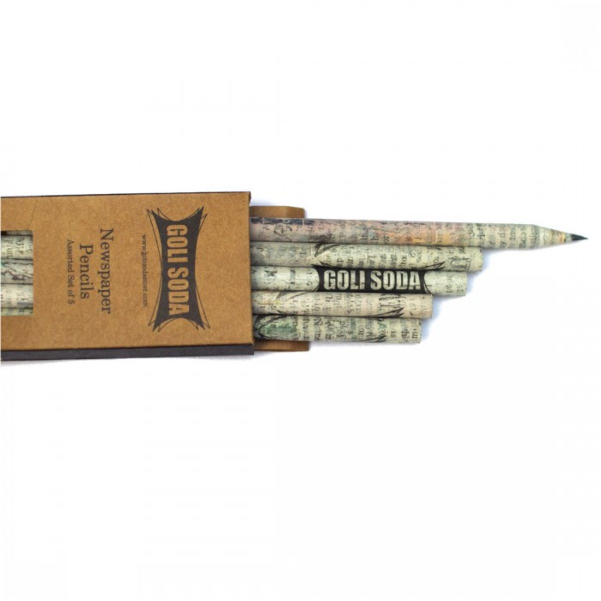 Upcycled Plain Newspaper Pencils