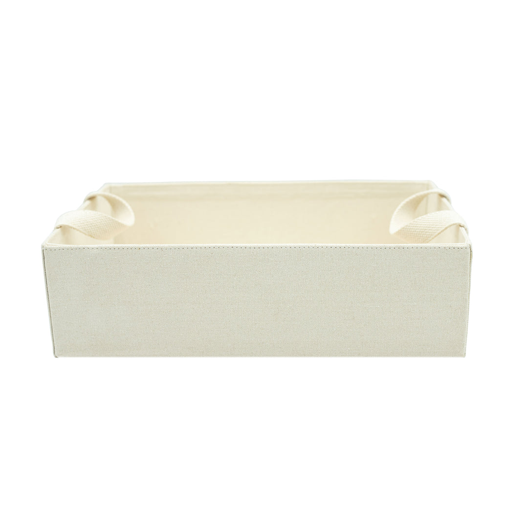 Akiiko Classic Storage Tray | Cotton Canvas, Fabric Handles