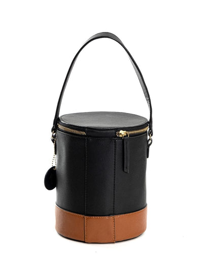 Hemera - black & gingerbread handbag