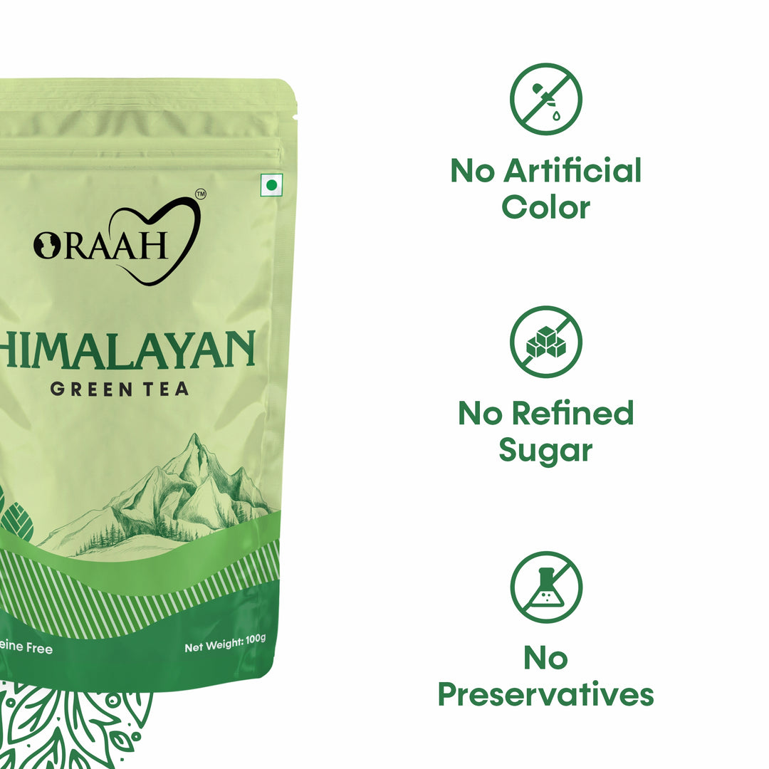 Oraah Himalayan Green Tea ( 100% Pure Leaves )