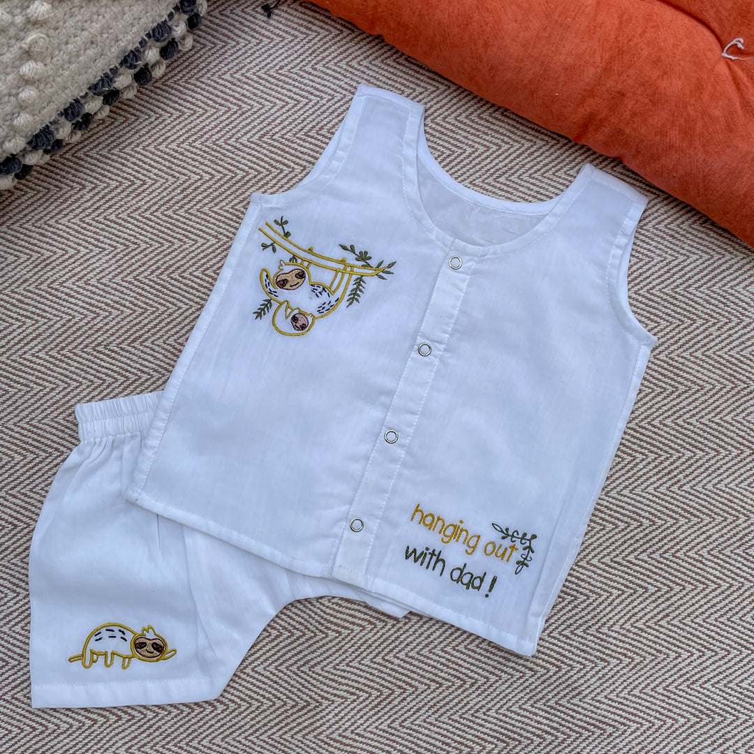 Bhaakur The Sloth Jhablas/Vests Set