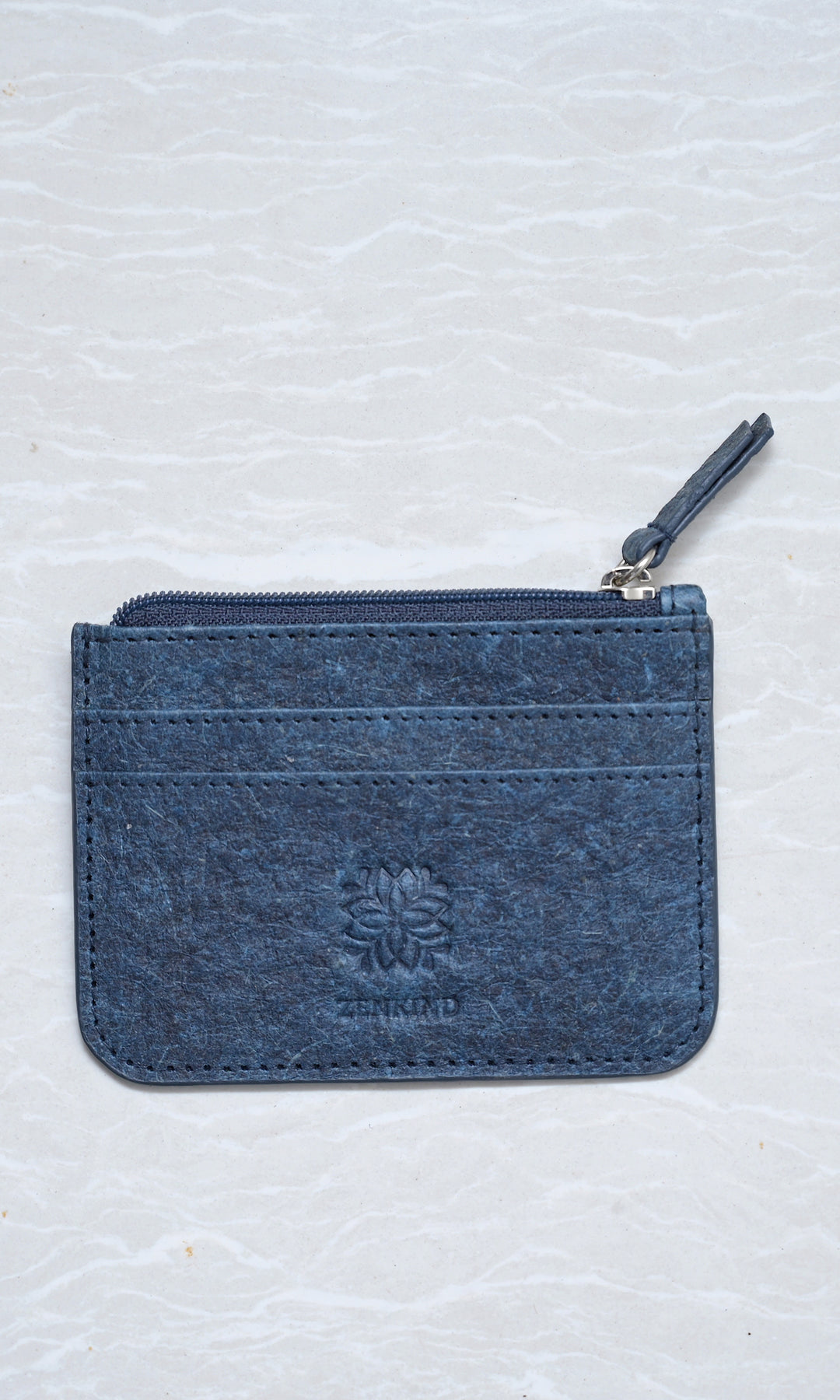 Natural Blue Card Holder