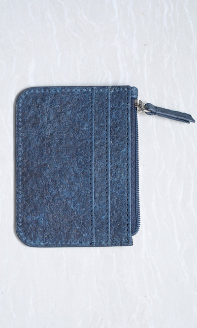 Natural Blue Card Holder