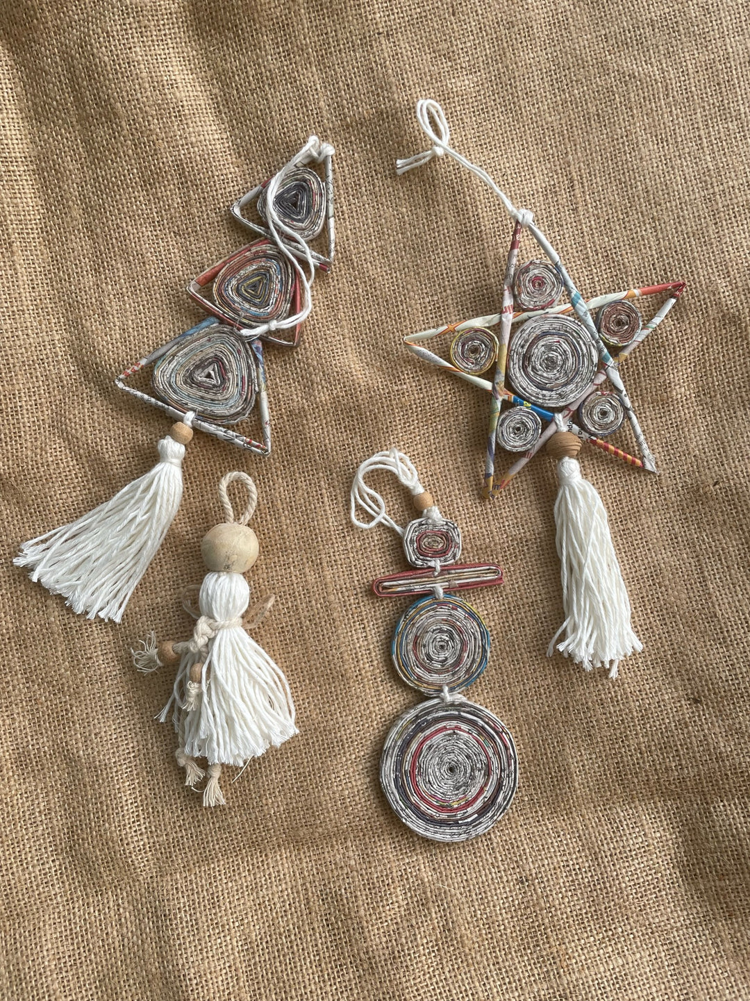 Upcycled Paper Ornaments
