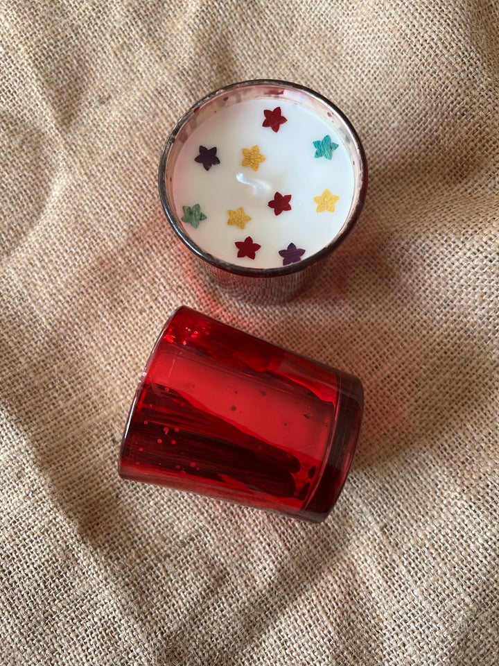 Shiny Red Candles - 600 grams