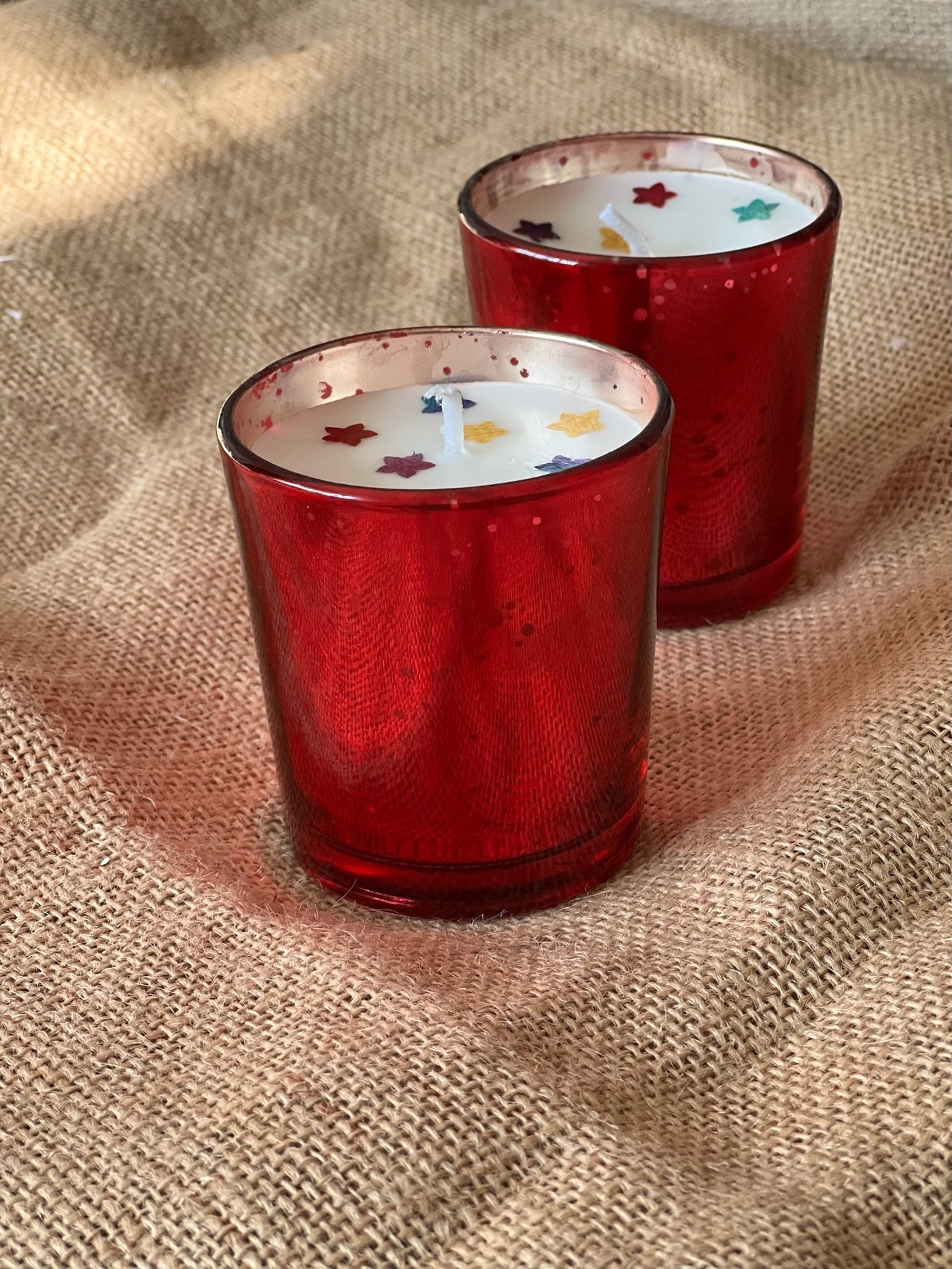Shiny Red Candles - 600 grams