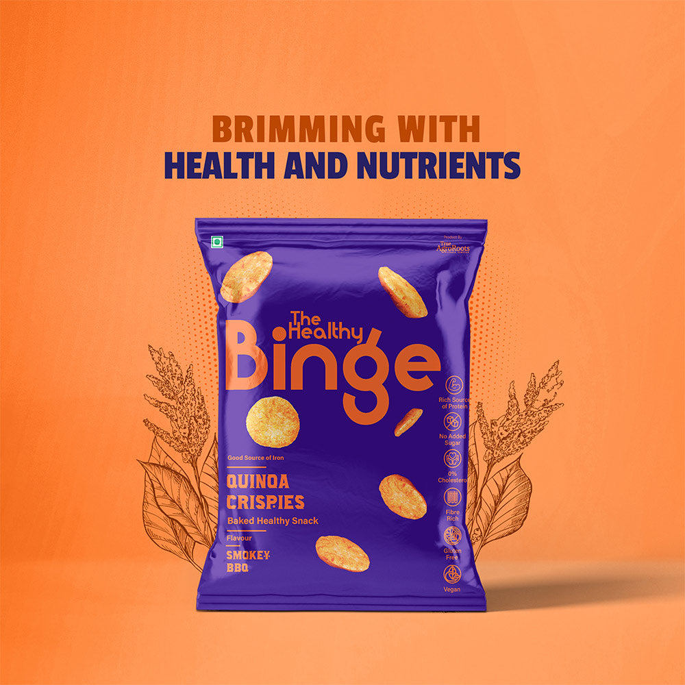 The Healthy Binge Quinoa Crispies - Pack of 9