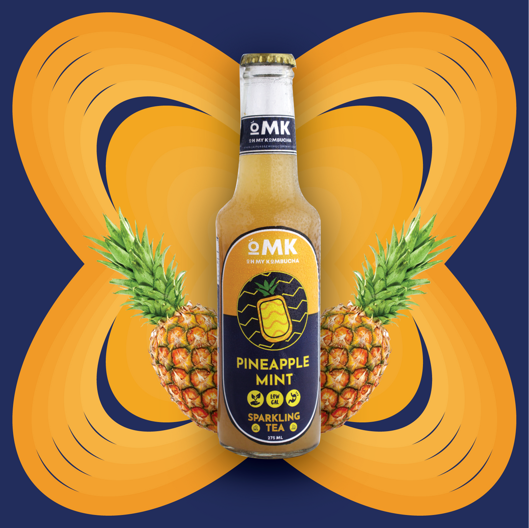 Pineapple Mint Kombucha (Pack of 4)