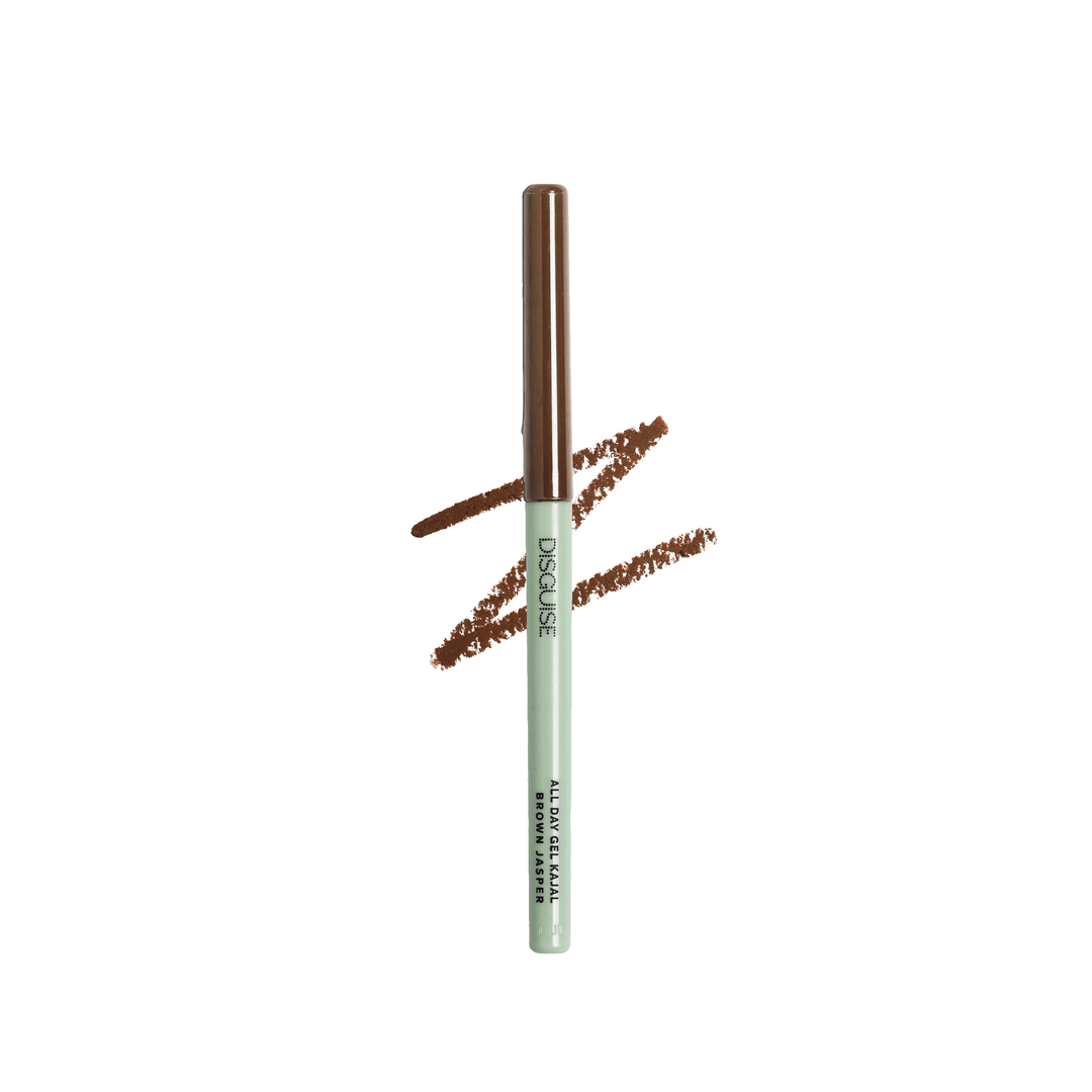 Disguise Cosmetics All Day Gel Kajal Brown Jasper: SMUDGEPROOF | INTENSE COLOR |  OPTHALMOLOGICALLY TESTED | 0.35 gm