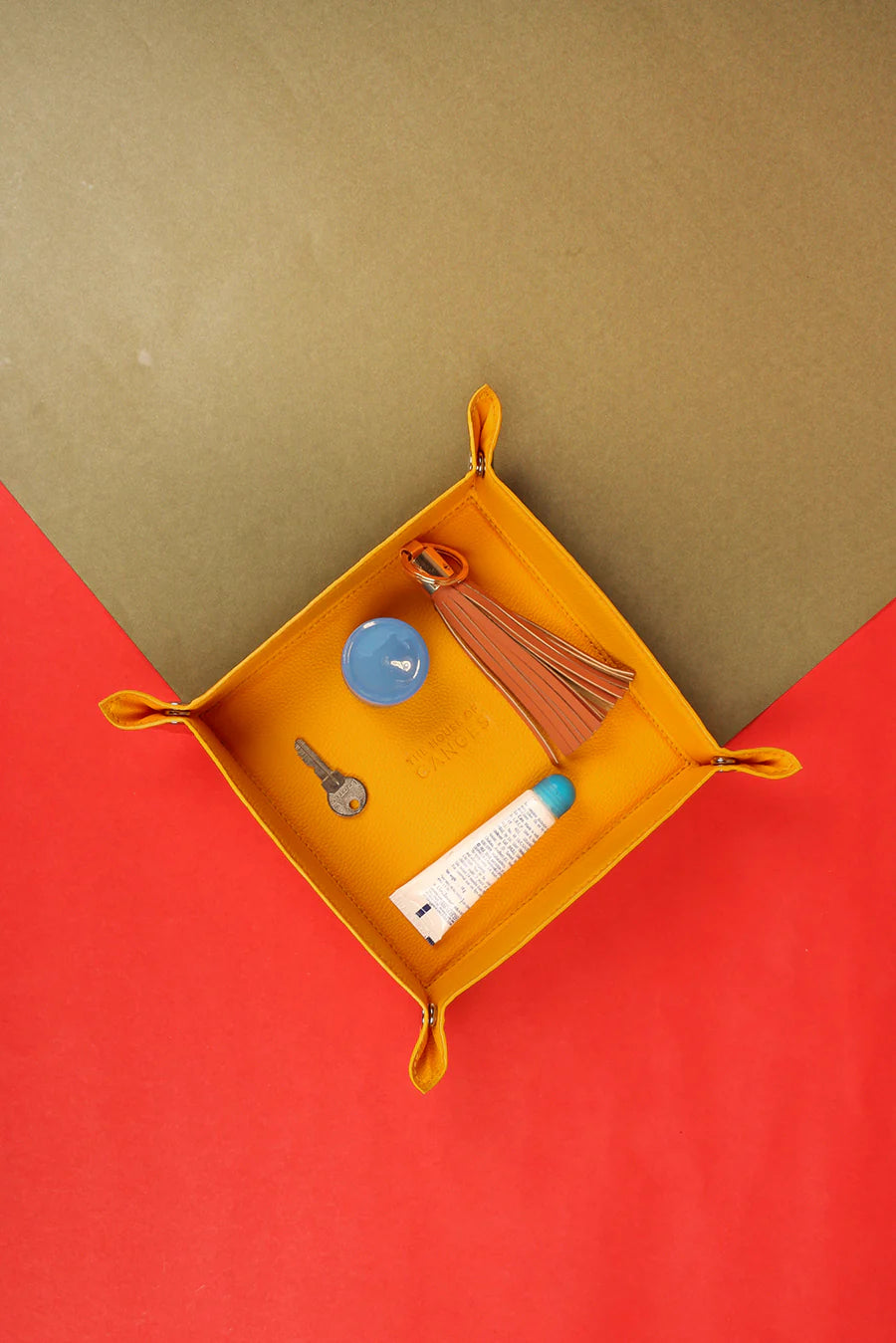 The House of Ganges - Kirk Vegan Leather Tidy Tray Frost Black
