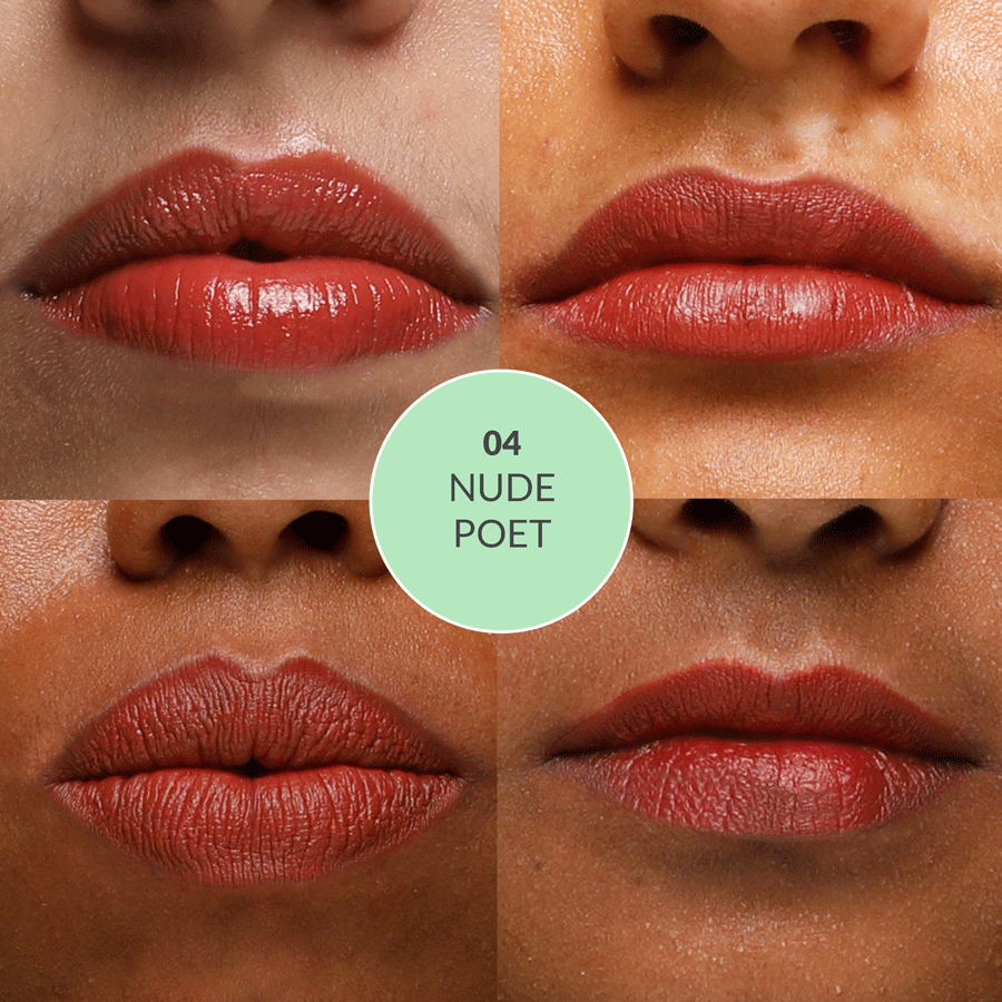 Disguise Cosmetics Satin Matte Lipstick Nude Poet 04 | ULTRA LIGHT & COMFORTABLE | ENRICHED WITH PLANT OILS