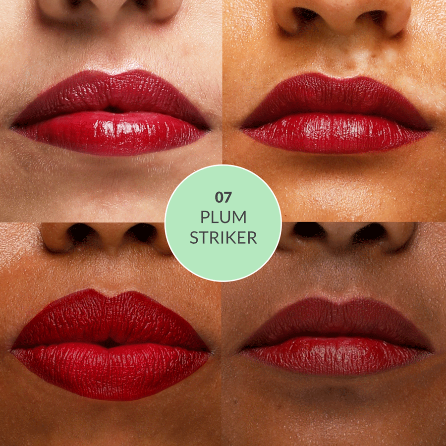 Disguise Cosmetics Satin Matte Lipstick Plum Striker 07 | Ultra LIGHT & COMFORTABLE | ENRICHED WITH PLANT OILS