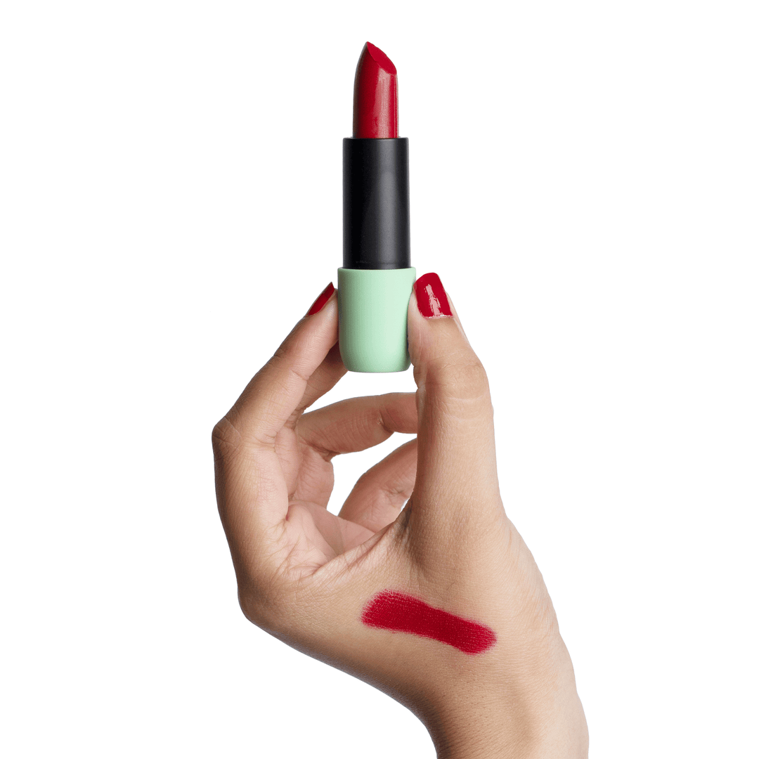 Disguise Cosmetics Satin Matte Lipstick Red Model 02 | ULTRA LIGHT & COMFORTABLE | ENRICHED WITH PLANT OILS