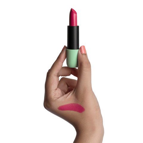 Disguise Cosmetics Satin Matte Lipstick Pink Trekker 06 | Ultra Light & Comfortable | Enriched with Plant Oils