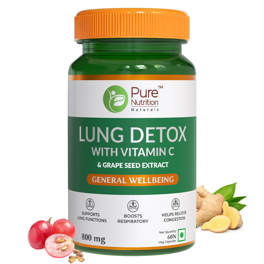 Pure Nutrition Lung Detox Supplement for Men & Women - 60 Capsules