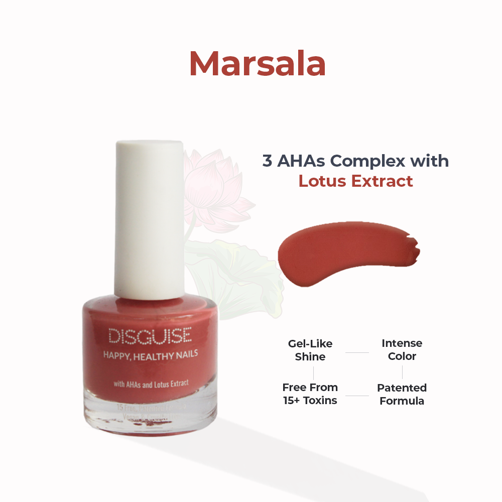 Marsala 110, 21 TOXIN FREE | WITH AHA & LOTUS EXTRACT | INTENSE COLOR | 9 ml