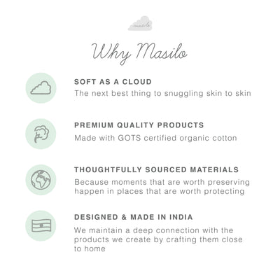 Masilo Organic Muslin Cot Bedding Set – Sleepy Star (Metallic)