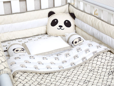 Masilo Organic Cotton Cot Bedding Set – Peekaboo Panda