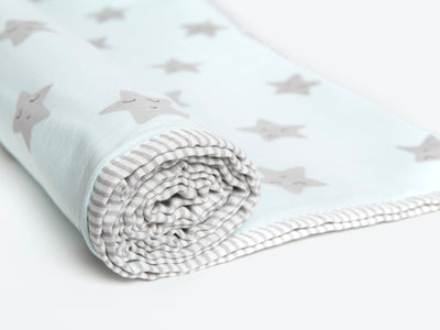 Masilo Organic Cotton Cot Bedding Set – Sleepy Star (Blue)