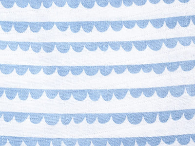 Masilo Organic Muslin Blanket - Up, Up & Away (Blue)