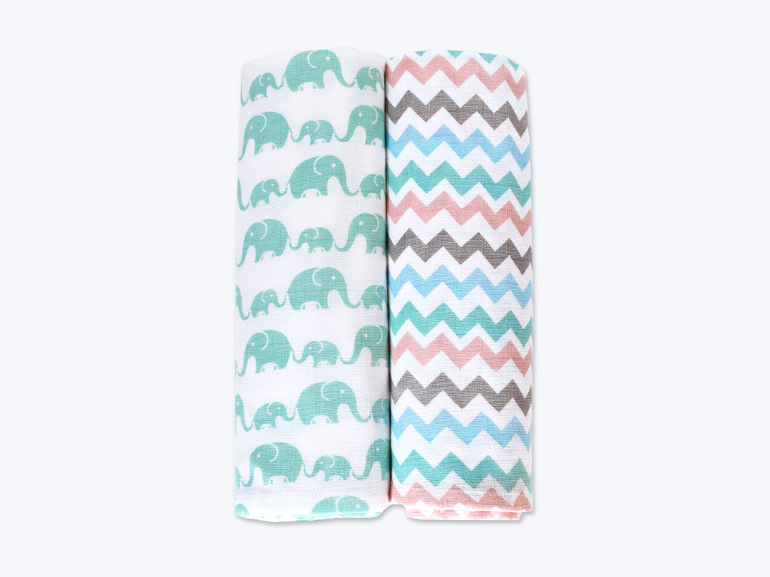 Organic Muslin Swaddles (Set of 2)