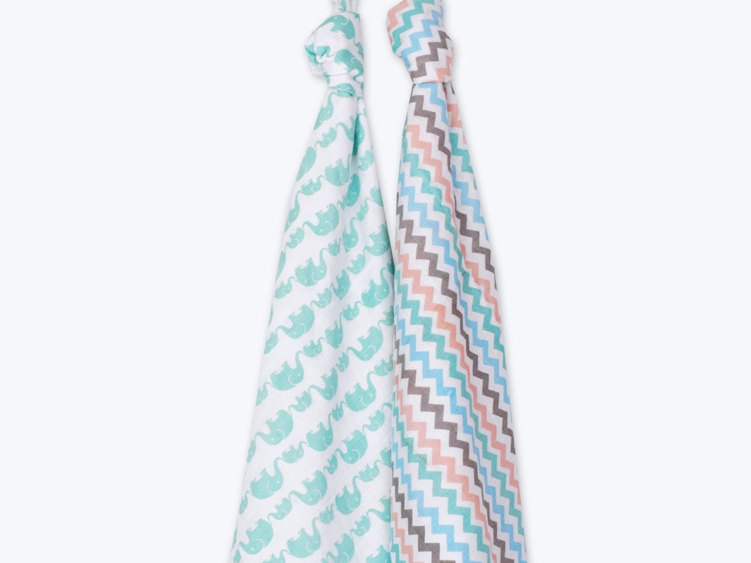 Organic Muslin Swaddles (Set of 2)