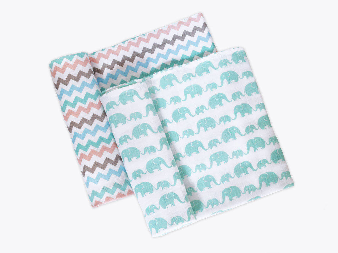 Organic Muslin Swaddles (Set of 2)