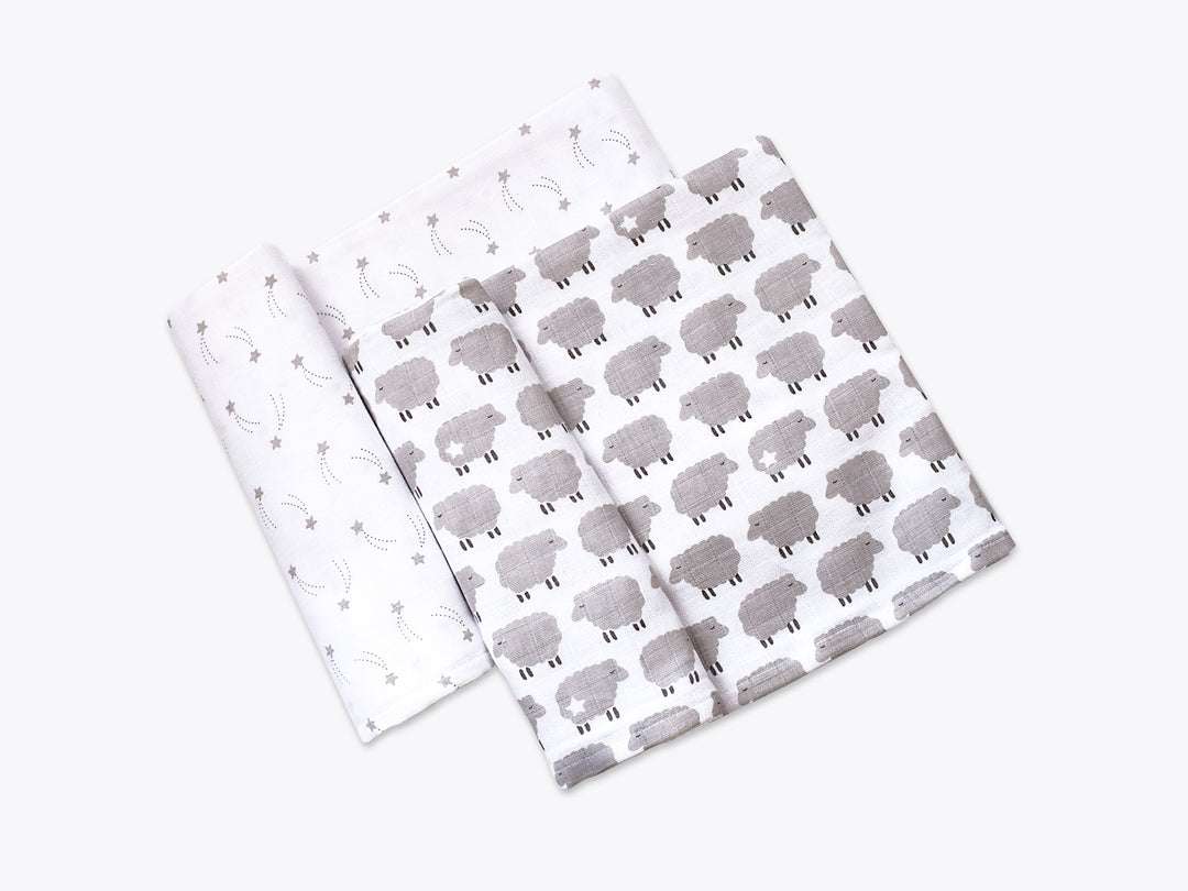 Organic Muslin Swaddles (Set of 2)