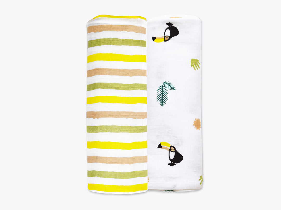 Organic Muslin Swaddles (Set of 2)